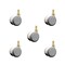 Service Caster 2 Inch MRI Safe Casters, 12mm Threaded Stem, Set of 5, 5PK SCC-TS02S50-TPR-GRY-M12X22-MRI-5 - alternate 1